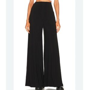 Norma Kamali Size XS Black Elephant Wide-Leg Pants